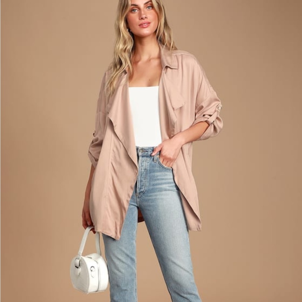 Oversized shacket
